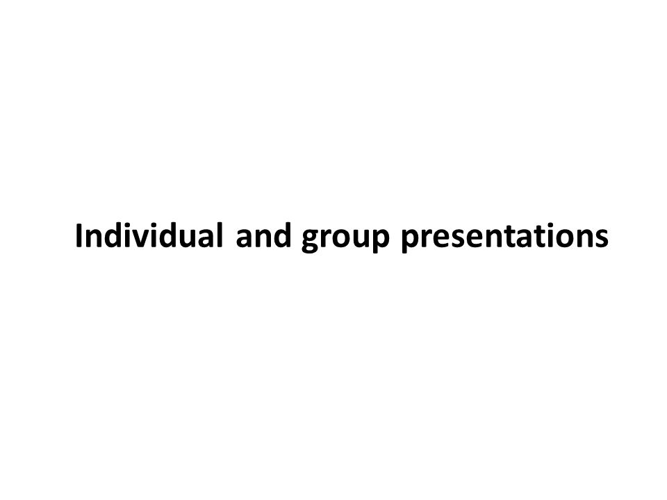 BCom 1st Year Individual and Group Presentation Notes Study Material
